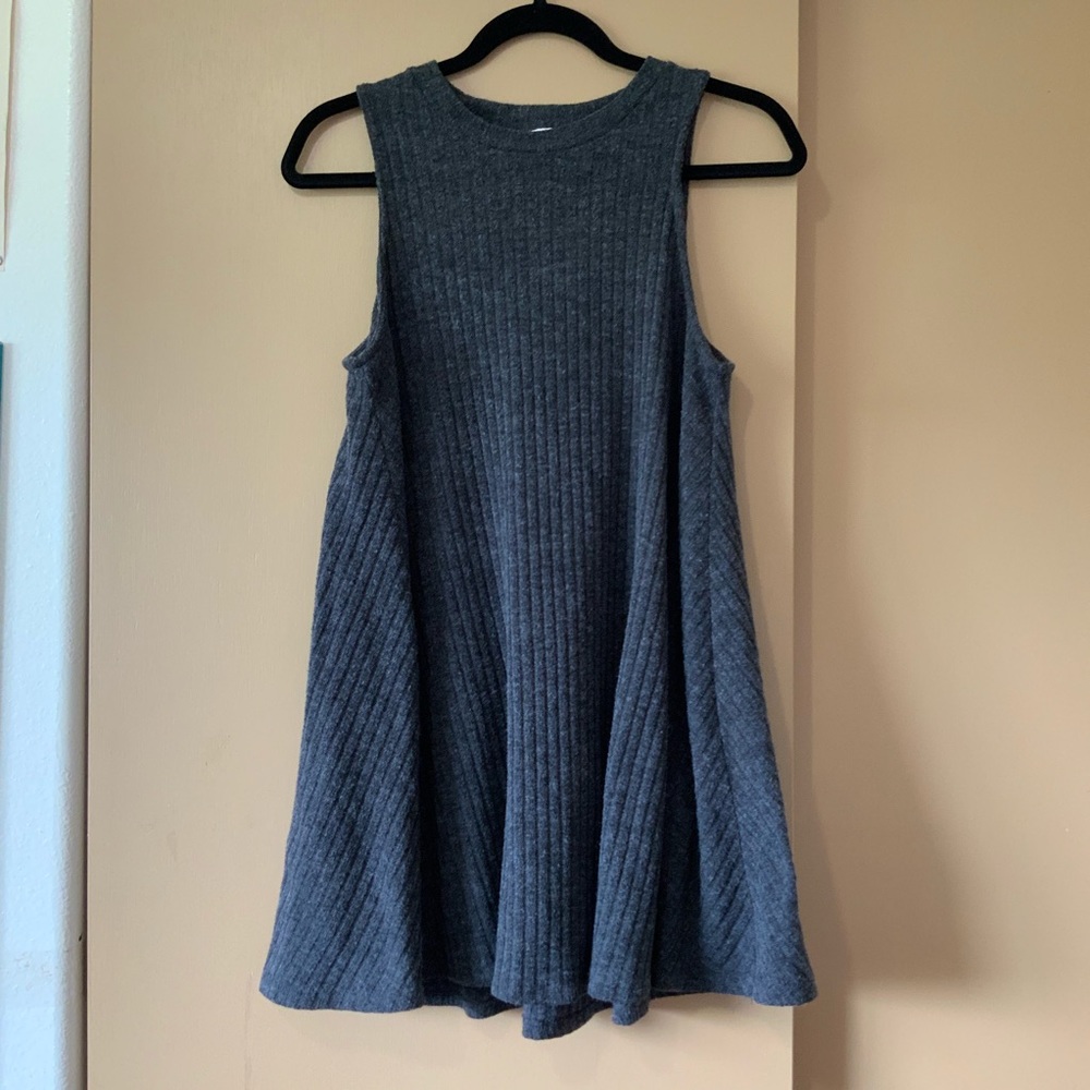 Grey flowy dress